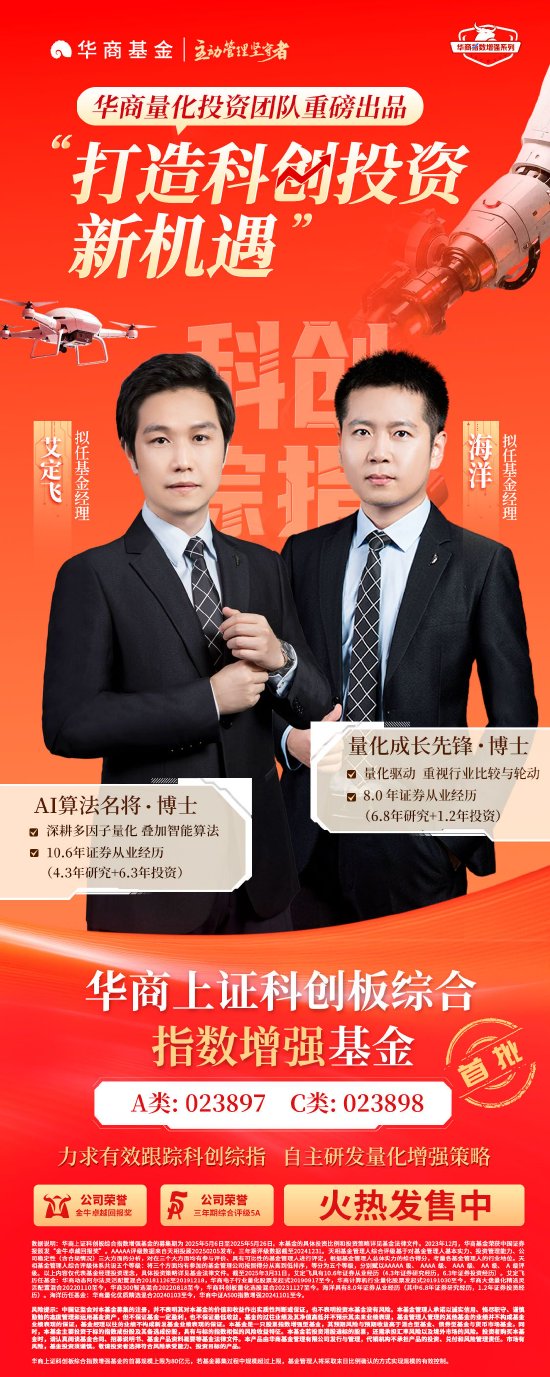 华商基金全新力作 华商上证科创板综合指数增强基金火热发售中