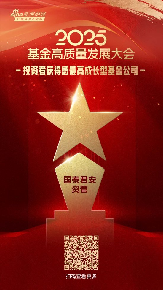2025公募基金荣誉榜：国泰君安资管获得2025投资者获得感比较高
成长型基金公司荣誉