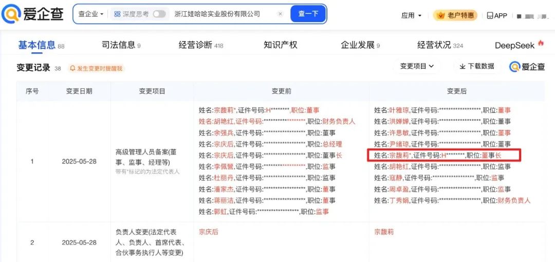 宗馥莉，大消息！